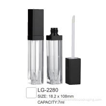 प्लास्टिक कॉस्मेटिक स्क्वायर लिपग्लॉस कंटेनर एलजी -2280